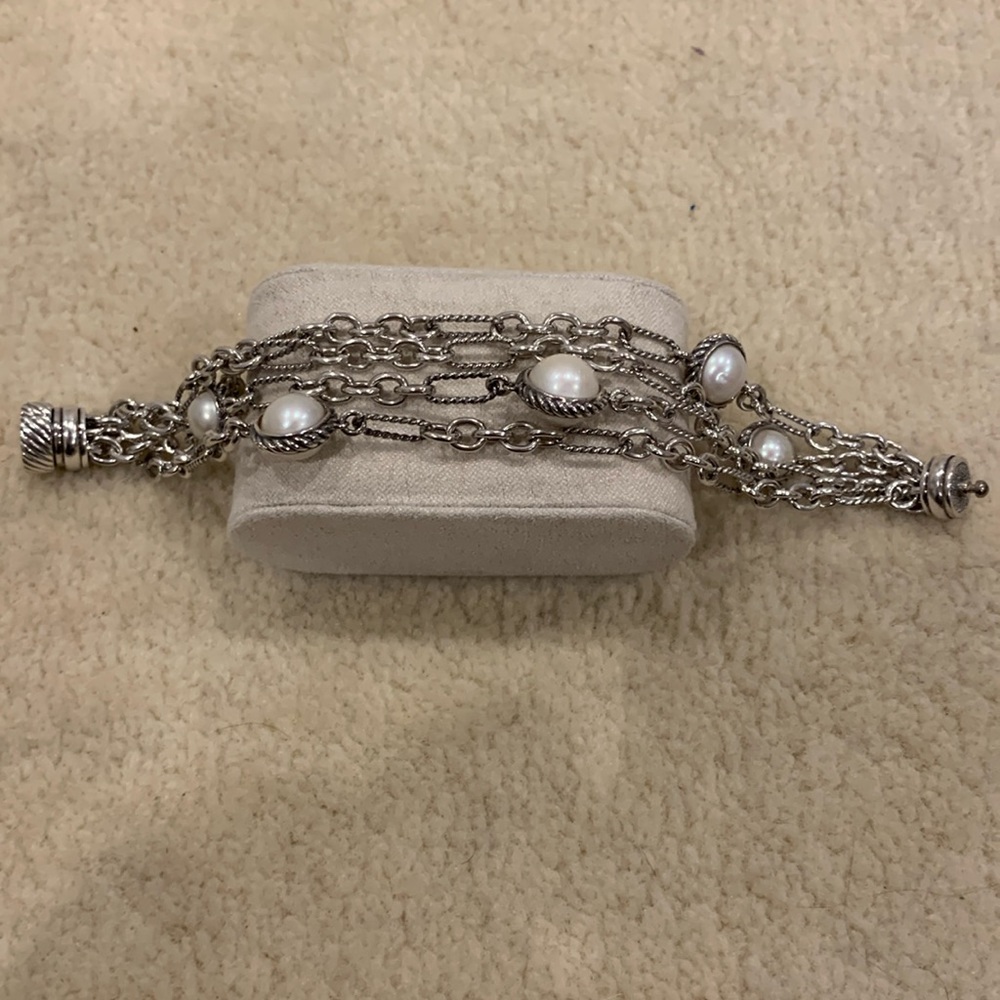 David Yurman Multistrand Pearl Bracelet